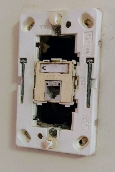 Solved: Remove Phone Jack on wall | Bunnings Workshop Community